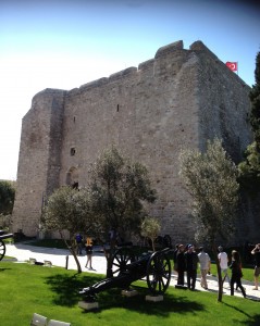 Part of the outside of the Cimenlik Fortress.